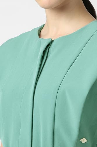Van Heusen Women's PolyesterBlend Modern Knee-Length Dress (VWDRCRGFG43860_Green