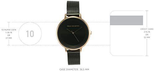French Connection Stainless Steel Analog Black Dial Women's Watch-Fcn0001D