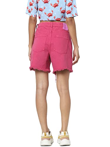 ONLY Regular Fit Denim Shorts (15260585_Cactus Flower_M)