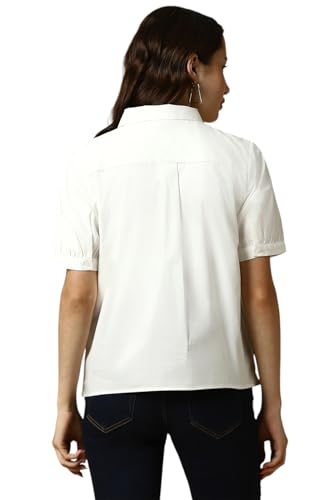 Allen Solly Women's Regular Fit Shirt (AHSHWRGPR45700_White