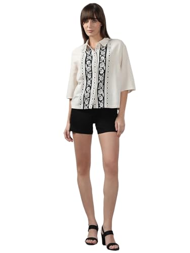 Vero Moda Women's Regular Fit White Shirt