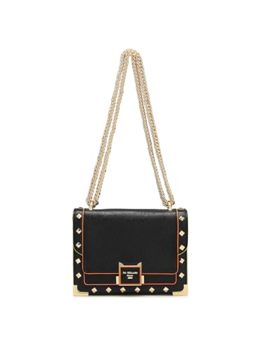 Da Milano Genuine Leather Black Shoulder Bag (00570B) (Small)