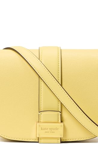 kate spade new york Nouveau Textured Leather mini Saddle, Yuzu Jam