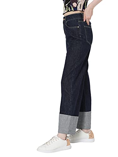 VERO MODA Women's Slim Jeans (295438501-Dark Blue_Dark 27)
