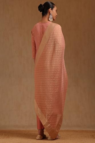 Soch Women's Organza Salwar Suit Set (EWA5CD22348_Peach