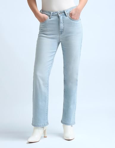 U.S. POLO ASSN. Women's Straight Jeans (UWAW24JEN206_Blue