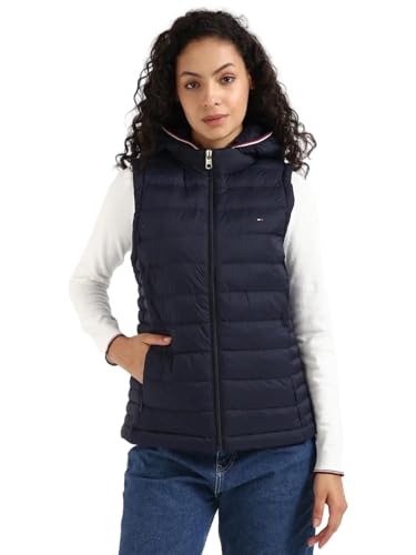 Tommy Hilfiger Women's A-Line Coat (76J5330_Blue_L)