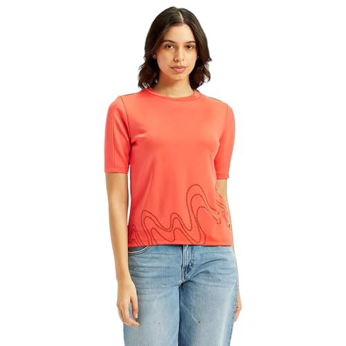 Levi's Women's Printed Regular Fit T-Shirt