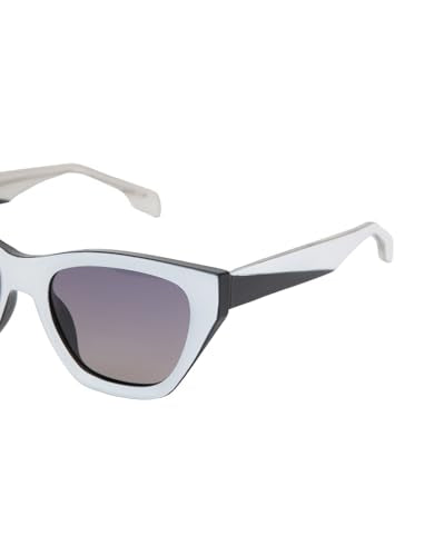 White with Black Tone Polarised Lens Cat Eye Sunglass for women