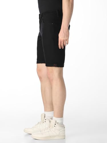 Jack & Jones 5 Pocket Black Denim Shorts
