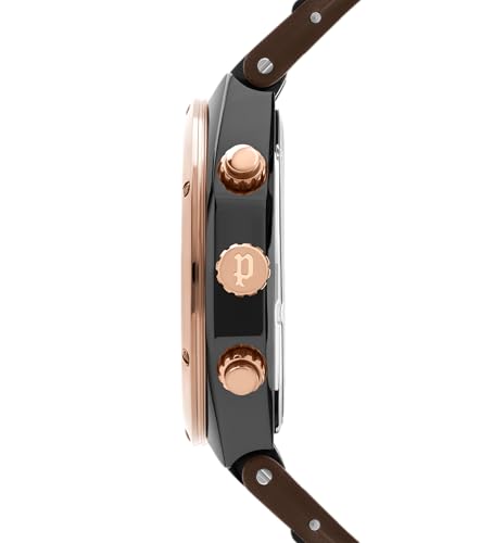 Police Quartz Multifunction Brown DIAL Silicone Strap Watch for Men-PL15995JSBR61PW