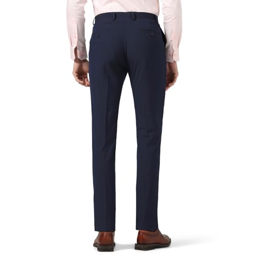 blackberrys Men B-91 Fit (Super Slim) Formal Trouser Navy
