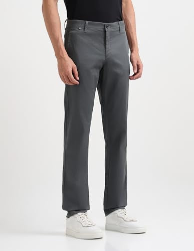 Arrow Sport Men's Textured Satin Trousers