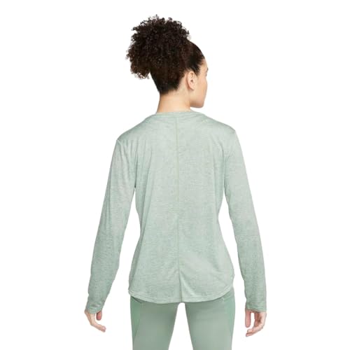 Nike Women's Slim Shirt (DD0642-357_Jade Smoke/HTR/White M)