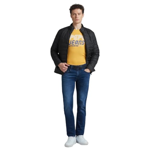 Pepe Jeans Men's Slim Fit T-Shirt (PM509903_Rugby Yellow