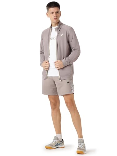 ASICS Mens Rainstorm Grey CONTRAST DETAIL RAGLAN JACKET - XL (2031F428.020)