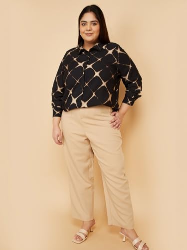 Max Women Printed Shirt (Black_6XL)