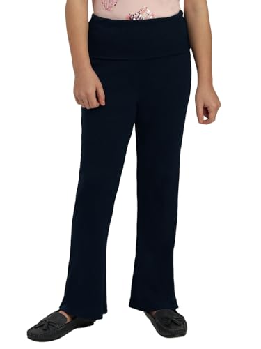 VERO MODA Girl Mid Rise Flared Navy Blue Pants