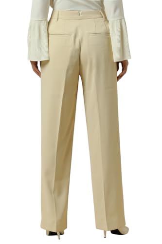 Allen Solly Women's Regular Casual Pants (AHTFWRGFO29342_Beige