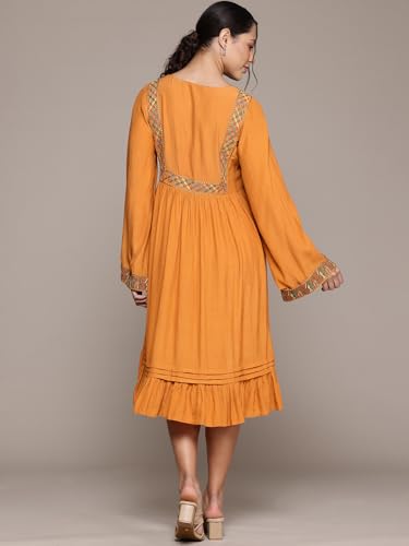 Ritu Kumar Yellow Peru Solid Dress