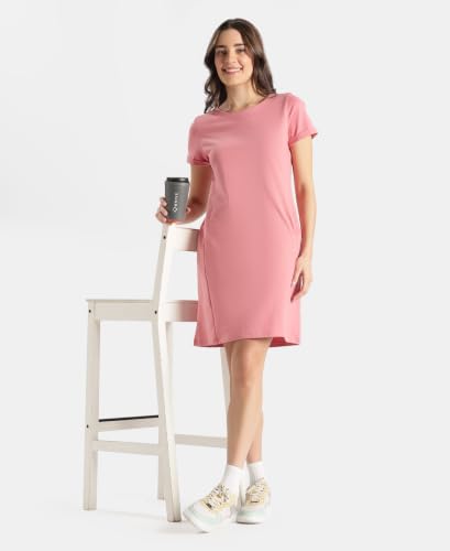 Jockey A195 Women Super Combed Cotton Regular Fit Dress with Side Pockets_Brandied Apricot_XXL