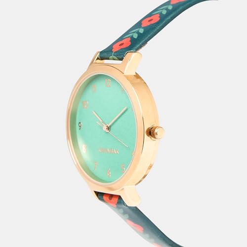TEAL BY CHUMBAK Round Dial Analog Hand Watch for Women, Gifts for Women/Girls/Ladies, Stylish Fashion Watch for Casual/Work