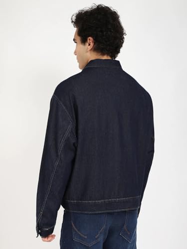 Solid Relaxed Fit Cotton Jacket