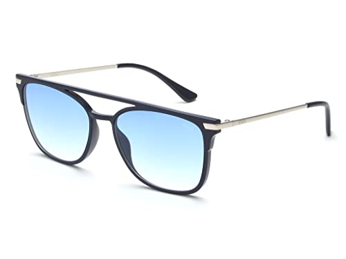 IDEE 100% UV protected sunglasses for Men | Size- Medium | Shape- Square | Model- IDS2686C3SG (Matt Blue-Shiny Blue-Shiny Silver)