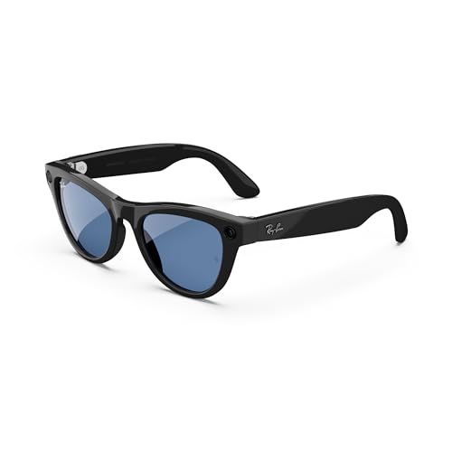 Ray-Ban | Meta Skyler (Gen 1) - Shiny Black, Transitions® Cerulean Blue Lenses