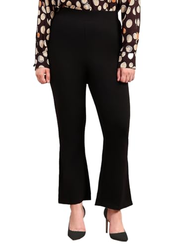 VEROMODA Curve Women's Wide Leg Pants Jet Black