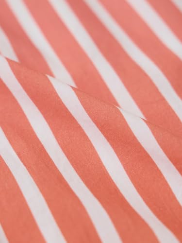 The Souled Store Stripes Ombre Shirt: Pink, White Women and Girls Long Sleeves Collared Neck Button Front Cotton Boyfriend Shirts