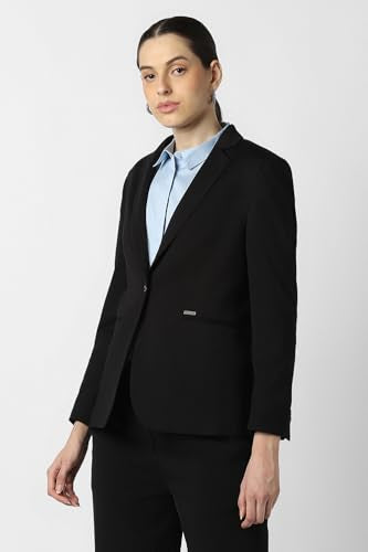 Van Heusen Women's Blazer (VWKZFRGFW00149_Black