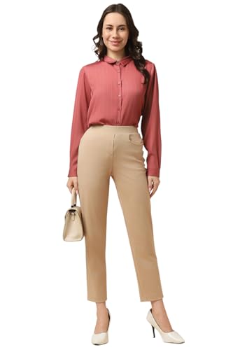 Allen Solly Women Pink Stripe Long Sleeves Shirt