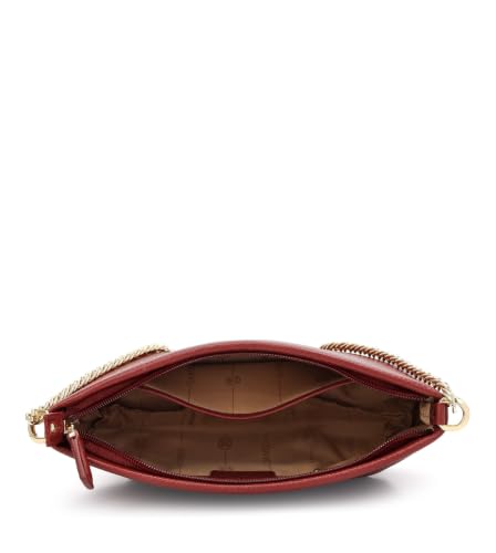 Da Milano Leather Shoulder Bag for Women - Cherry Red (LB-00289OL)