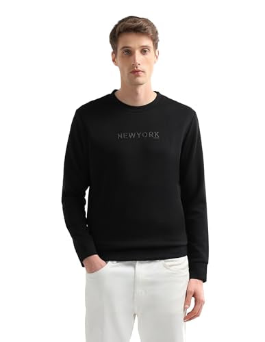 Typographic Embossed Regular Fit Sweatshirt