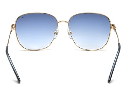 Fila eyewear 100% UV protected wayfarer sunglasses for women| Size large with blue gradient polycarbonate lens