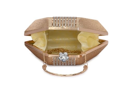 TOOBA Handicraft Hand Embroidered Box Clutch Bag Purse for Bridal, Casual, Wedding Bag for Women & Girls