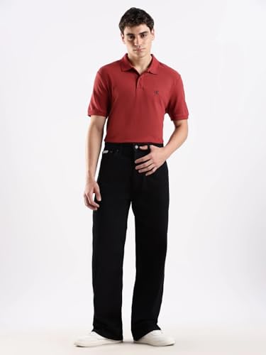 Calvin Klein Jeans Men's Fitted Jeans (4RD728G01D-28_Merlot