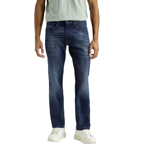 Levi's Men's Dark Indigo Slim Straight Fit Mid Rise Jeans, 004B5-0000, 34