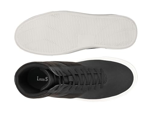 LOUIS STITCH Raven Black Sneaker for Men | Comfortable Ankle Boot Sneaker | LSP-SNK-AVI016-ABTBJB | UK-6
