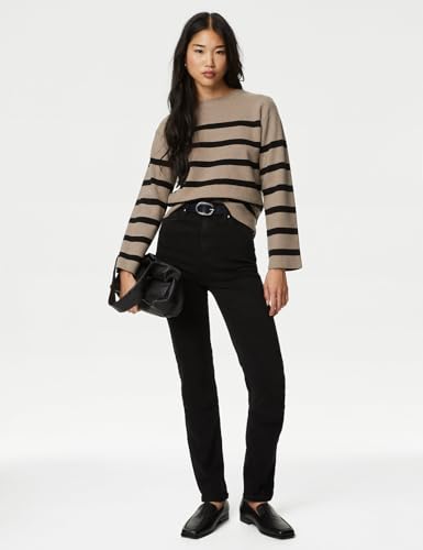 Marks & Spencer Sienna Supersoft Straight Leg Jeans Black