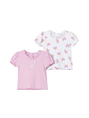 Max Girls Assorted Tops- Pack of 2 (Pink_18-24 M)
