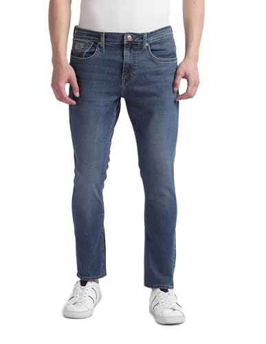 U.S. POLO ASSN. Men's Cropped FIT Jeans (UDJENO1337_Blue