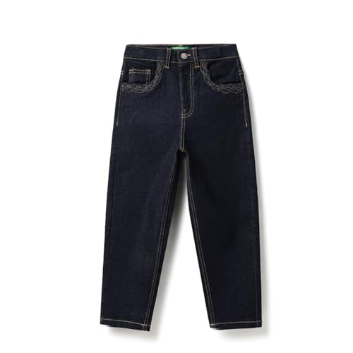 United Colors of Benetton Baby-Girl's Slouchy Jeans (25A4DENBRAD5I901_Blue