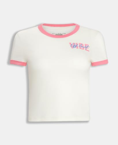 Jockey WZ25 Women Super Combed Cotton Rich Graphic Printed T-Shirt_Egret_L