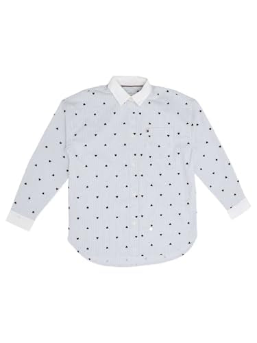 Tommy Hilfiger Girls Striped Relaxed-Fit Cotton Shirt
