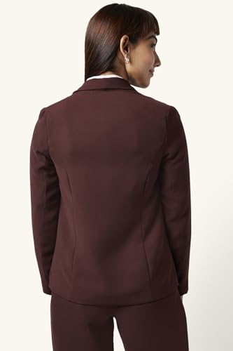 Annabelle by Pantaloons Women's Classic Blazer (110132130002_Brown