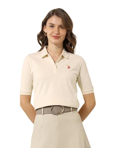 U.S. POLO ASSN. Women's Loose Fit Polo Shirt (UWSS25PTS285