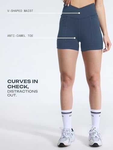 CAVA Steel Blue Hourglass Booty Shorts
