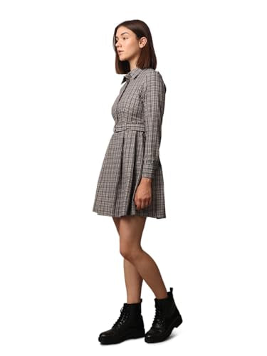 ONLY Women's Cotton Blend Shirt Mini Dress (9008092-Cloud Dancer_Cloud